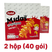 Combo 20 gói snack MIDAS chính hãng khoai nưa cay giòn cay cay ăn vặt tuổi thơ ăn vặt hot