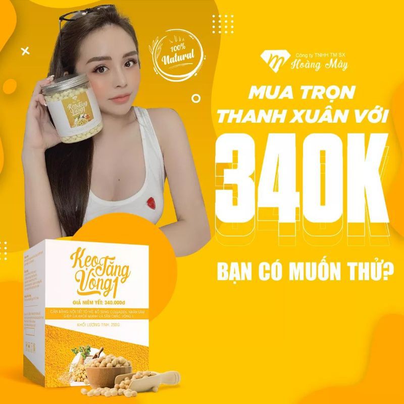 ❤️ Kẹo Tăng Vòng 1 Hoàng Mây Hộp 500Gr❤️