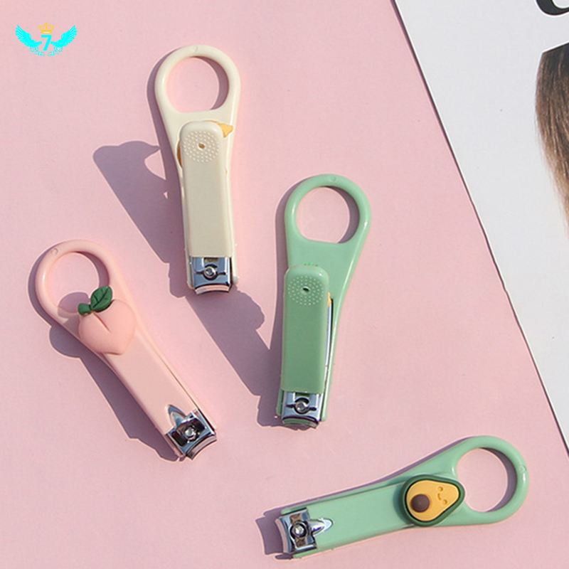 Cartoon Folding Nail Clippers Single Adult Anti-splash Nail Clippers Portable Nail Clippers HOMP