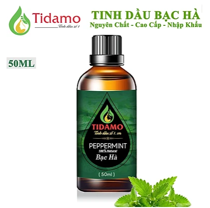 Tinh Dầu BẠC HÀ Cao Cấp 50ML - Tinh Dầu Bạc Hà Thiên Nhiên Nguyên Chất Nhập Khẩu Sử Dụng Với Máy Xông Tinh Dầu Giúp Bảo Vệ Sức Khỏe Kháng Khuẩn Thư Giãn Tinh Thần và Xua Đuổi Côn Trùng