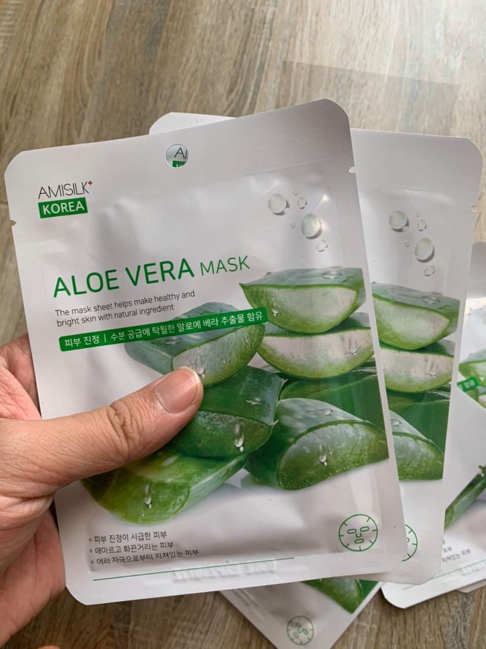 Combo 3 Túi ( 9 Miếng) Aloe Vera Mask - Hàng Nhập Nhập Khẩu Cao Cấp Chính Hãng