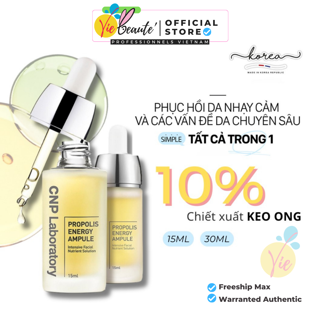 Serum CNP Keo Ong Laboratory (15mL 30mL) - Tinh chất dưỡng da phục hồi làn da - CNP Laboratory Propo