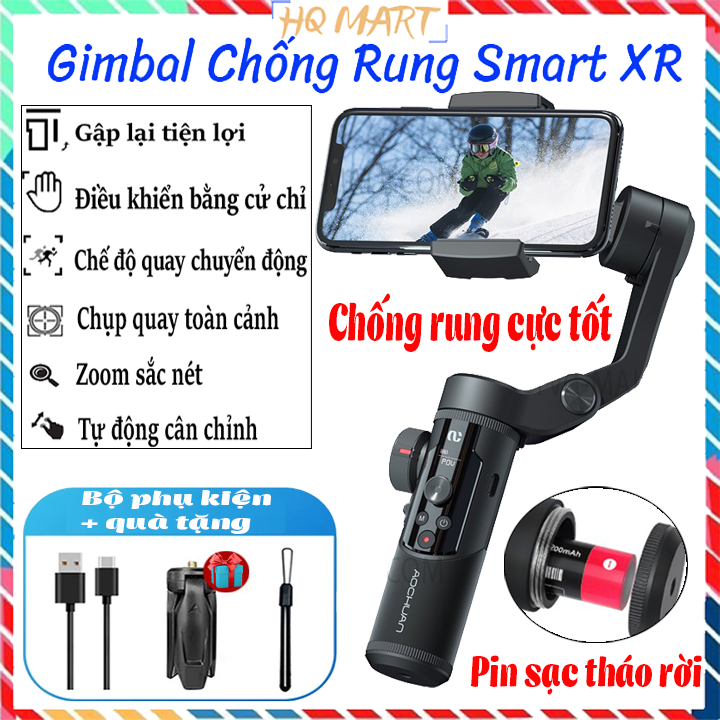 Gimbal chống rung AOCHUAN Smart XR hỗ trợ quay phim chụp ảnh chuyên nghiệp cho điện thoại