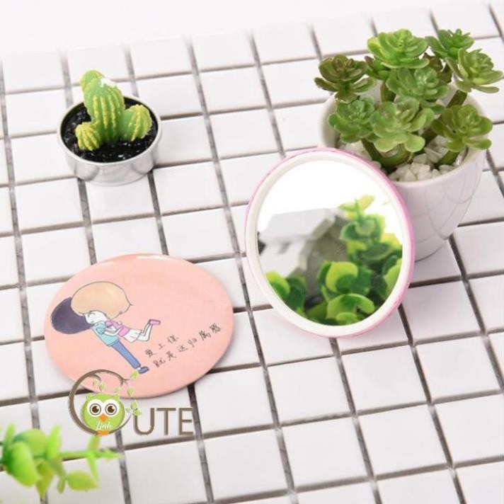 Gương mini Trang điểm bỏ túi tiện dụng cho nàng phong cách Hàn Quốc nhiều hình đáng yêu – Linh Cute Shop
