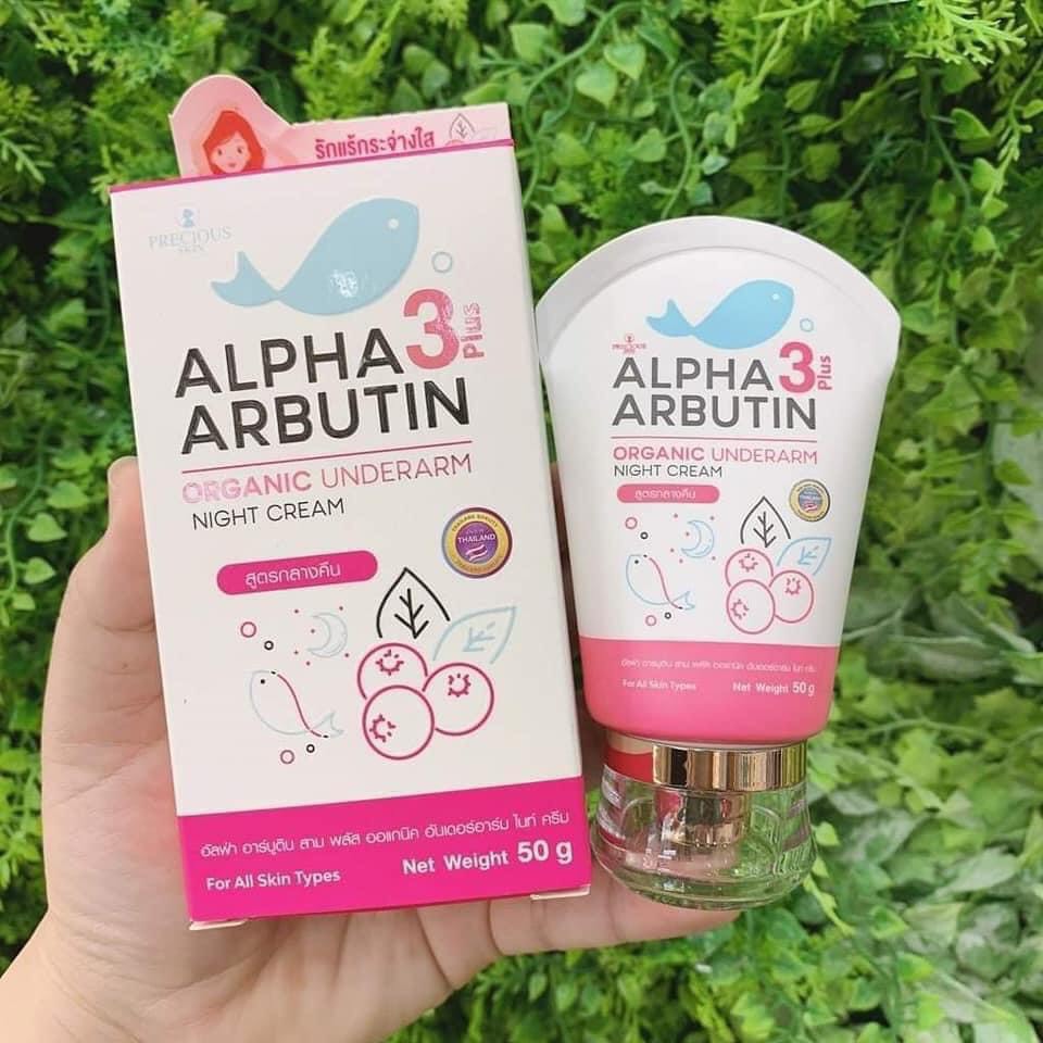 [Hcm]Kem Thâm Nách Alpha Arbutin 3 Plus Organic Underarm Night Cream Loại Tuýp Mới