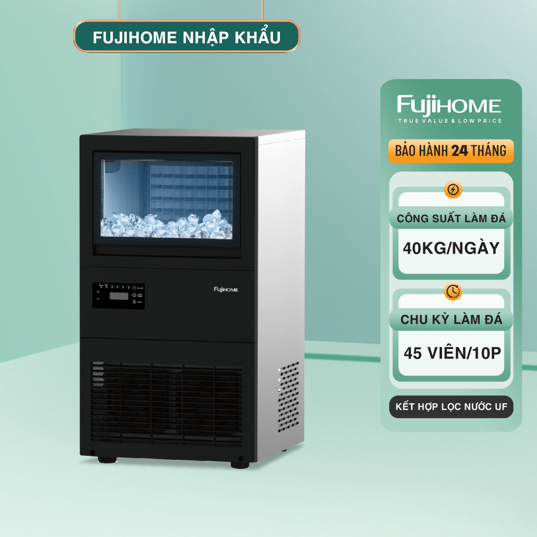 Máy Làm Đá Pha Chế Fujihome IM45C – Tích Hợp Lọc UF – Gas R290 - Bảo hành điện tử toàn quốc