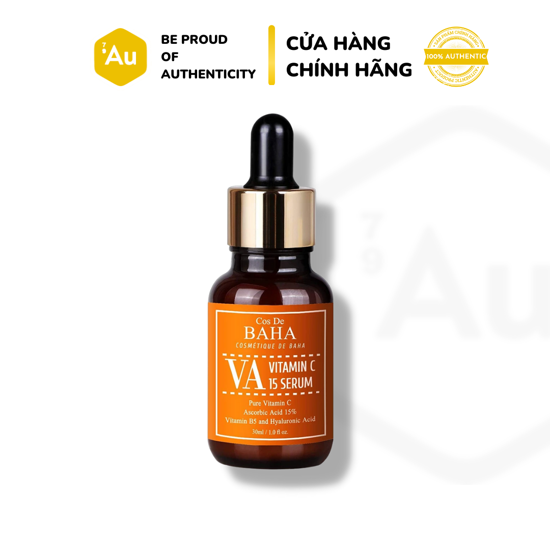 [Hàng Chính Hãng - Cos De Baha] Serum Vitamin C 15% L - Ascorbic Acid 15% + Vitamin B5 Hỗ Trợ Chống Oxy Hóa Và Làm Đều Màu Da 30Ml (Va)