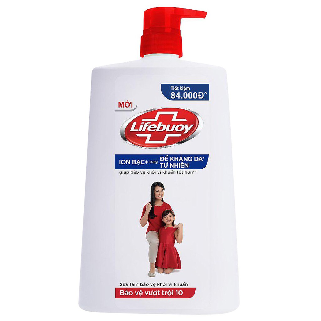 [Freeship] Sữa Tắm Lifebuoy Bảo Vệ Vượt Trội 10 (1.1Kg)