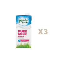 [COMBO 3 HỘP] Meadow Fresh Sữa Tươi Tiệt Trùng Tách Béo Hộp 1L
