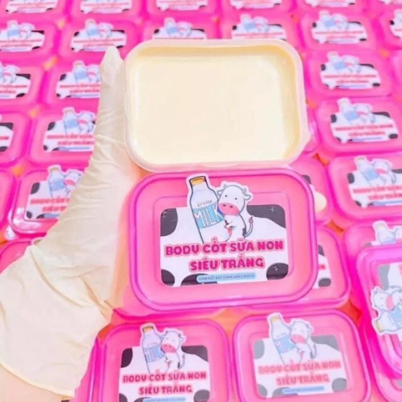 Combo 2 Kem Body Cốt Sữa Non Siêu Trắng 100g Trắng Nhanh Ko Lộ Vân Kem