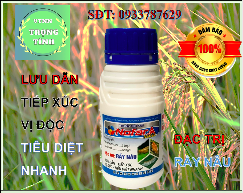 THUỐC TRỪ SÂU NOFARA 350 SC chai 240ml tiêu diệt rầy nâu nhanh chóng