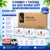 Combo 1 thùng 24 gói khăn ướt Lotte Choice L 120 tờ