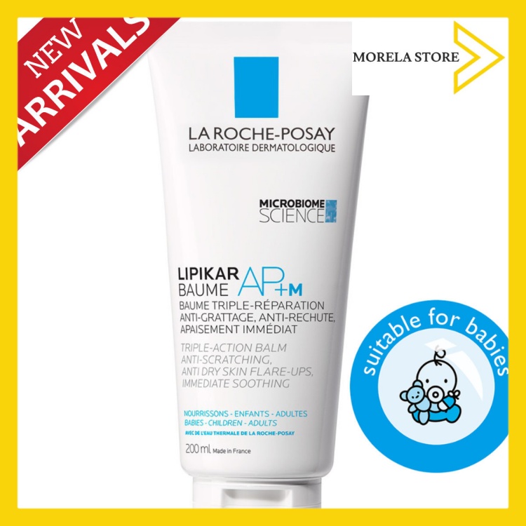 [HCM]Kem dưỡng làm dịu nhanh da siêu khô/dị ứng La Roche-Posay Lipikar Baume AP + M – 200ml