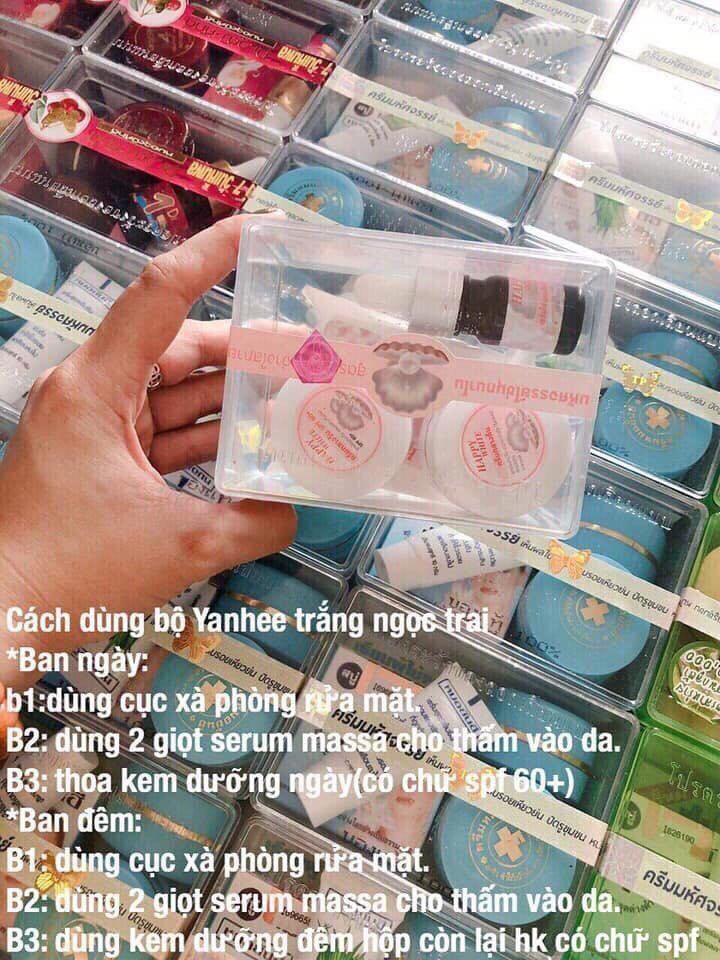 Bộ Kem Dưỡng Trắng Da Ngọc Trai Yanhee Thái Lan