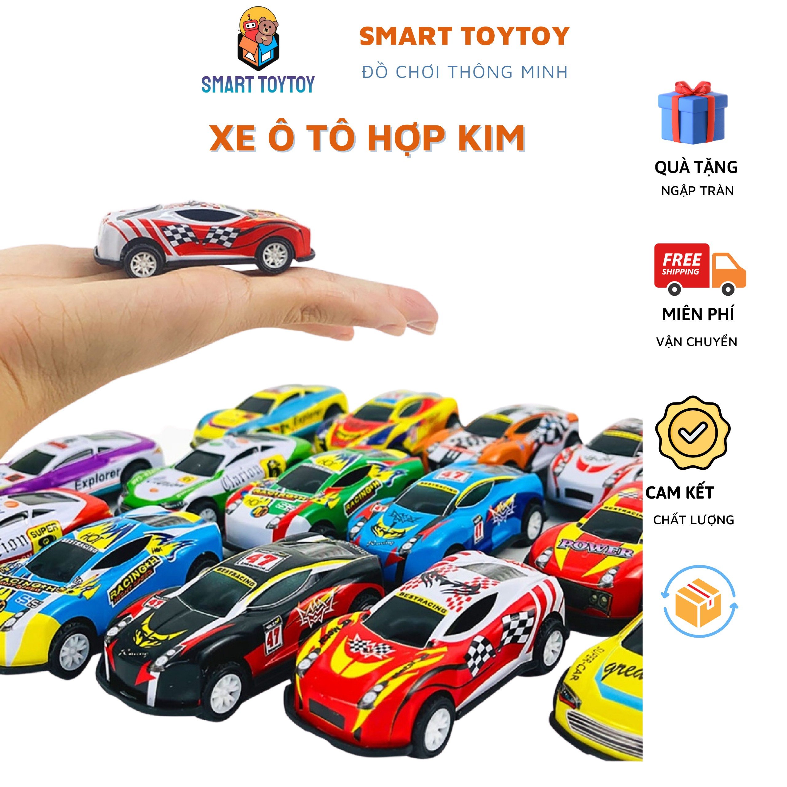 Ô tô đồ chơi mô hình mini chạy cót cho bé đồ chơi xe ô tô mô hình dây cót tăng cường vận động