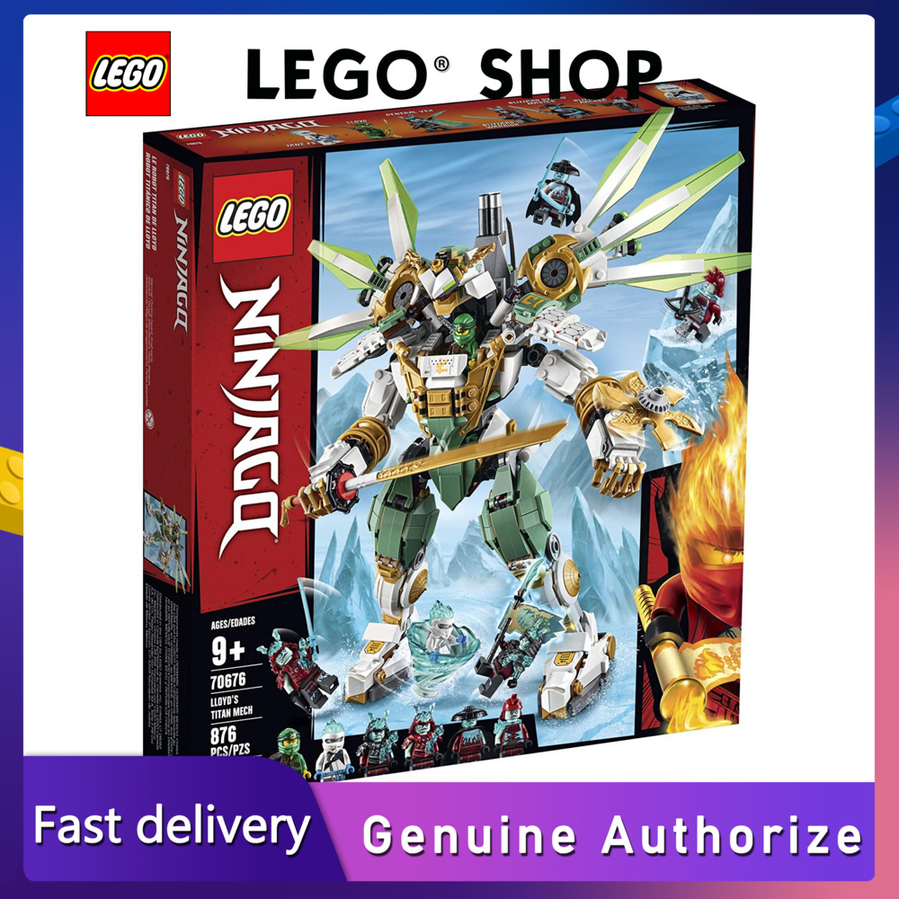 【Hàng chính hãng】 LEGO Bộ đồ chơi xây dựng Ninja Titan Mech 70676 NINJAGO Lloyds Titan Mech 70677 vớ