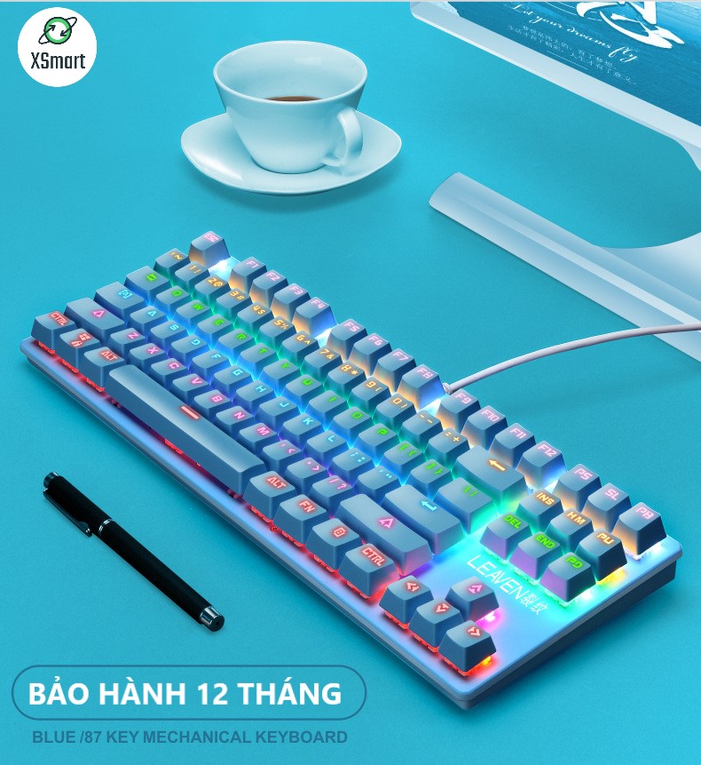Bàn Phím Cơ Máy Tính Cao Cấp Crack K2 PRO Led RGB 10 Chế Độ Khác Nhau Chơi Game Dùng Văn Phòng Cho M