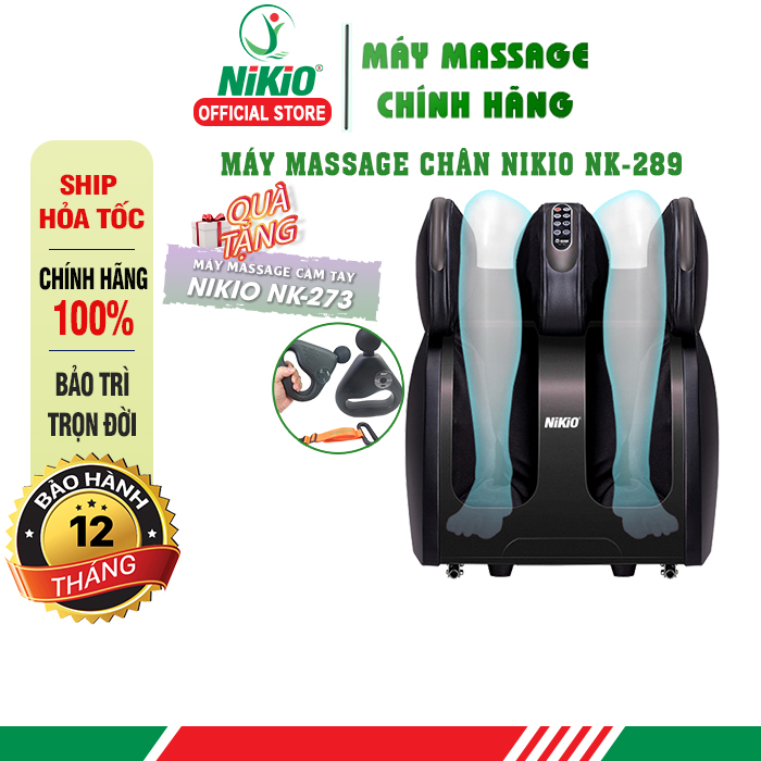 Máy Massage Chân Cao Cấp Nikio NK-289 - Đỏ, Đen | Kích thước 450x410x580mm