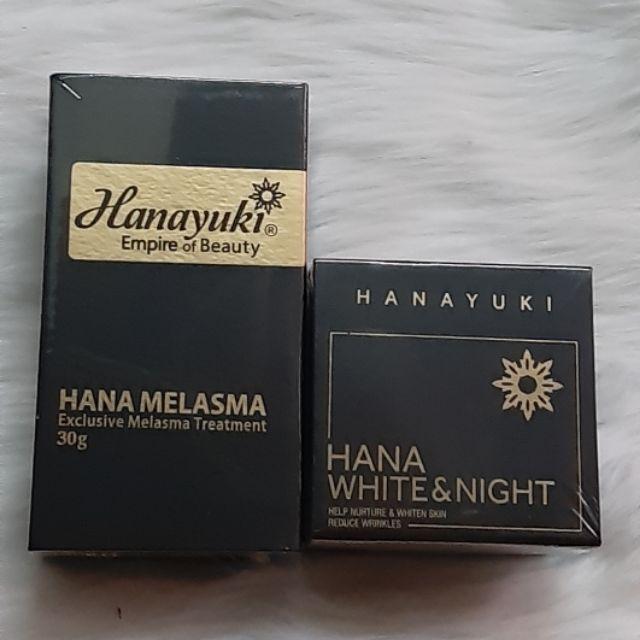 Hanayuki Date 2023 - Bộ Đôi Giảm Nám Dưỡng Trắng Da - Serum Hana Melasma Và Hana White Night Hanayuki