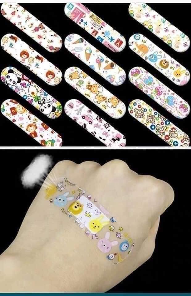 Hộp 120 Miếng Băng Cá Nhân Hoạt Hình Siêu Dễ Thương Băng Gâu Siêu Dính-Hộp Băng Dán Cá Nhân Hoạt Hình Cho Bé Băng Gâu Cute Dán Vết Thương Loại 120 Miếng Hoạt Hình