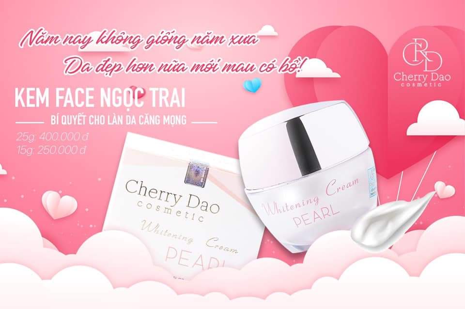 kem dưỡng da face ngọc trai Mỹ phẩm cao cấp cherry đào