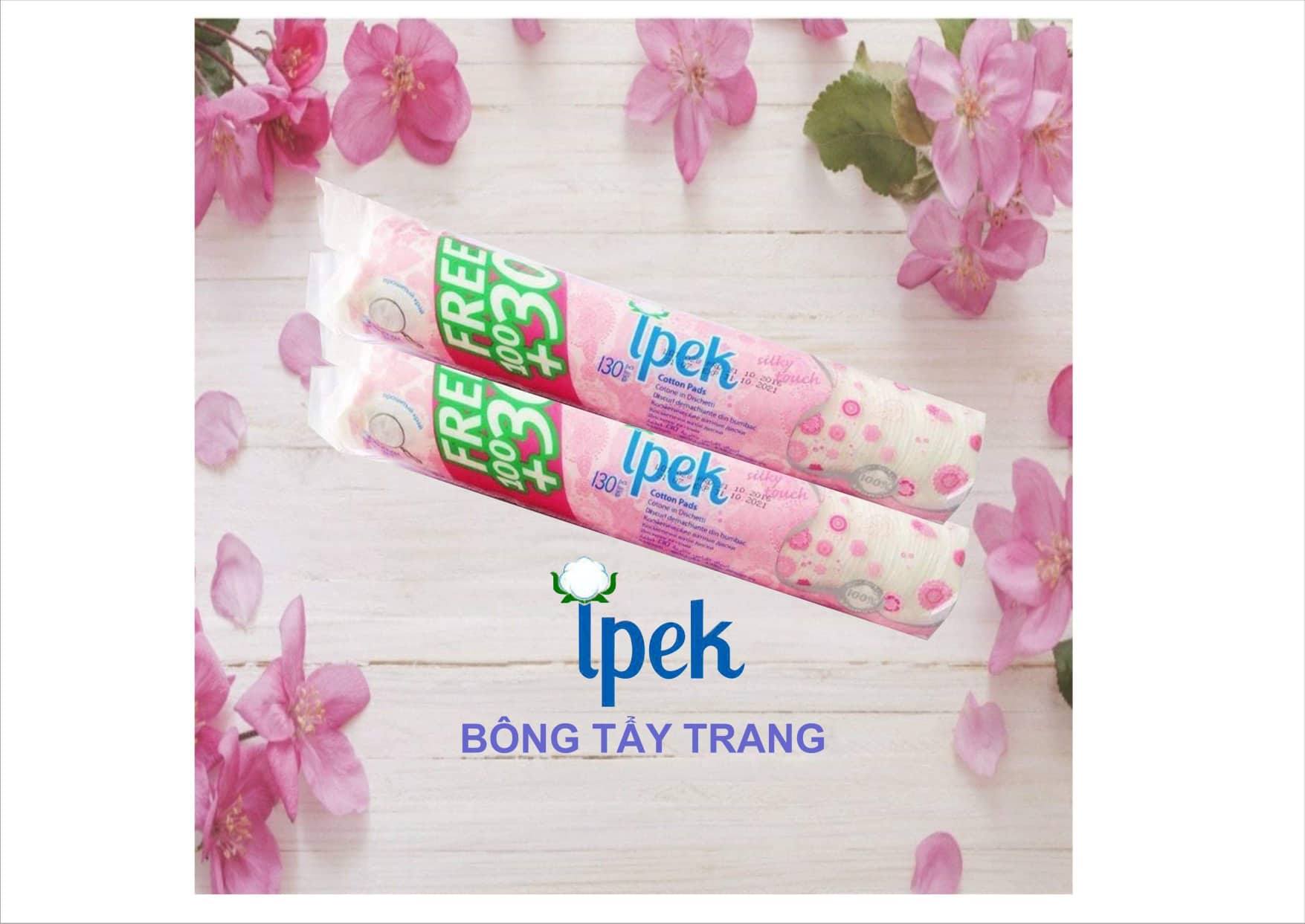 Bông tẩy trang ipek thổ nhĩ kì 150 miếng ( 120+30)