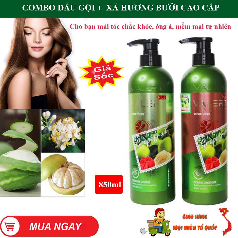 Bộ Dầu Gội-Dầu Xả Grapefruit Plus Cặp Dầu Gội Xả Bưởi Com Bo Dầu Gội Xả Cao Cấp. Ngăn Ngừa Rụng Tóc và Nấm Ngứa Da Đầu Phục Hồi Tóc Hư TổnKhô Xơ và Chẻ Ngọn Giúp Tóc Chắc Khỏe Sáng Bóng Mềm Mượt. Giá Cực Sốc Hãy Mua Ngay!