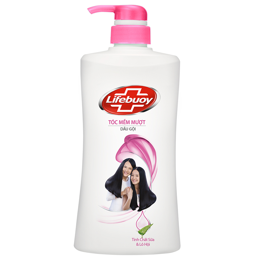 [Hcm]Dầu Gội Lifebuoy Tóc Mềm Mượt (Hồng) Chai 640G