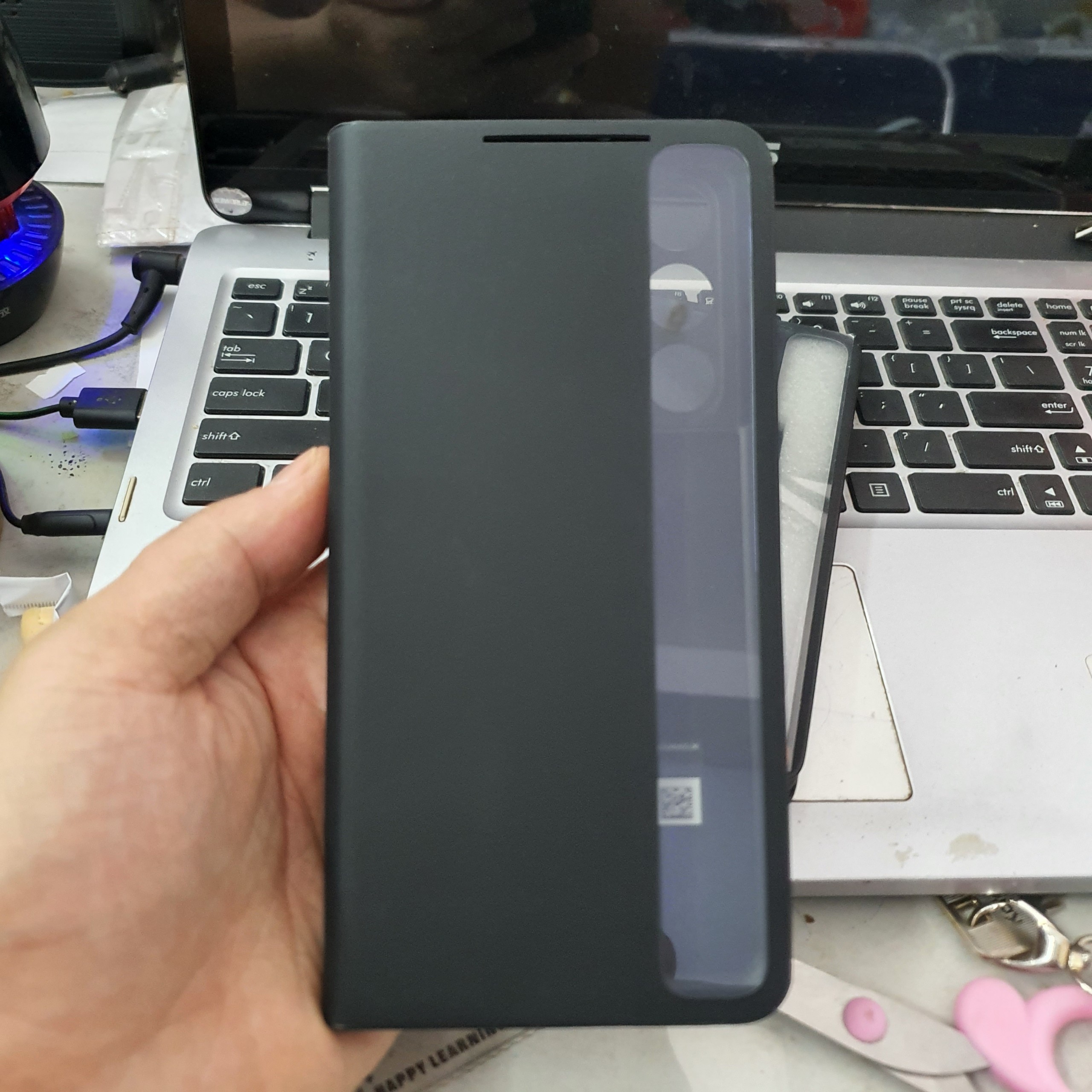 Bao Da Clear View Samsung S21 Ultra Chính Hãng Có Khe Cắm Bút (Nobox Chưa Gồm Bút)