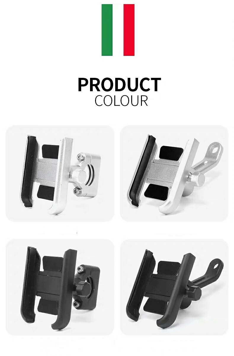 Gia gan DT Giá đỡ điện thoại cho môtô và xe máy hộp kim gắn chân gương XOAY 360 ( giá 1 cái)