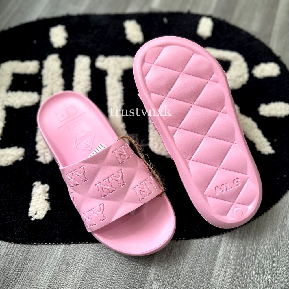 MLB NY Chunky Bouncer Slide❤️FREESHIP + TẶNG VỚ Cao Cấp  dép đúc mlb monogram ny bóng chày quai ngan