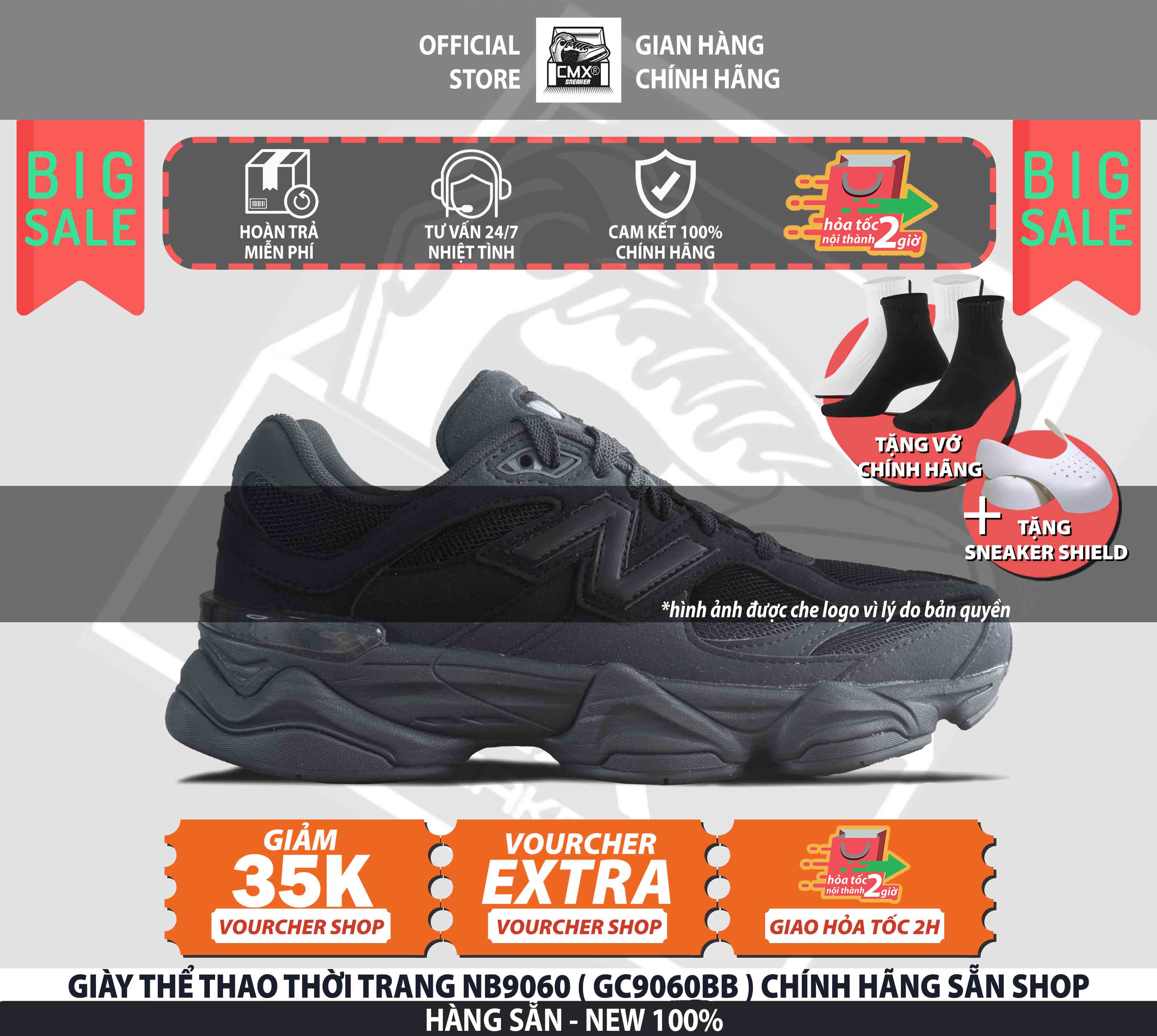 [ HÀNG CHÍNH HÃNG ] Giày THỂ THAO CHÍNH HÃNG NB 9060 ( GC9060BB ) - AUTHENTIC 100%