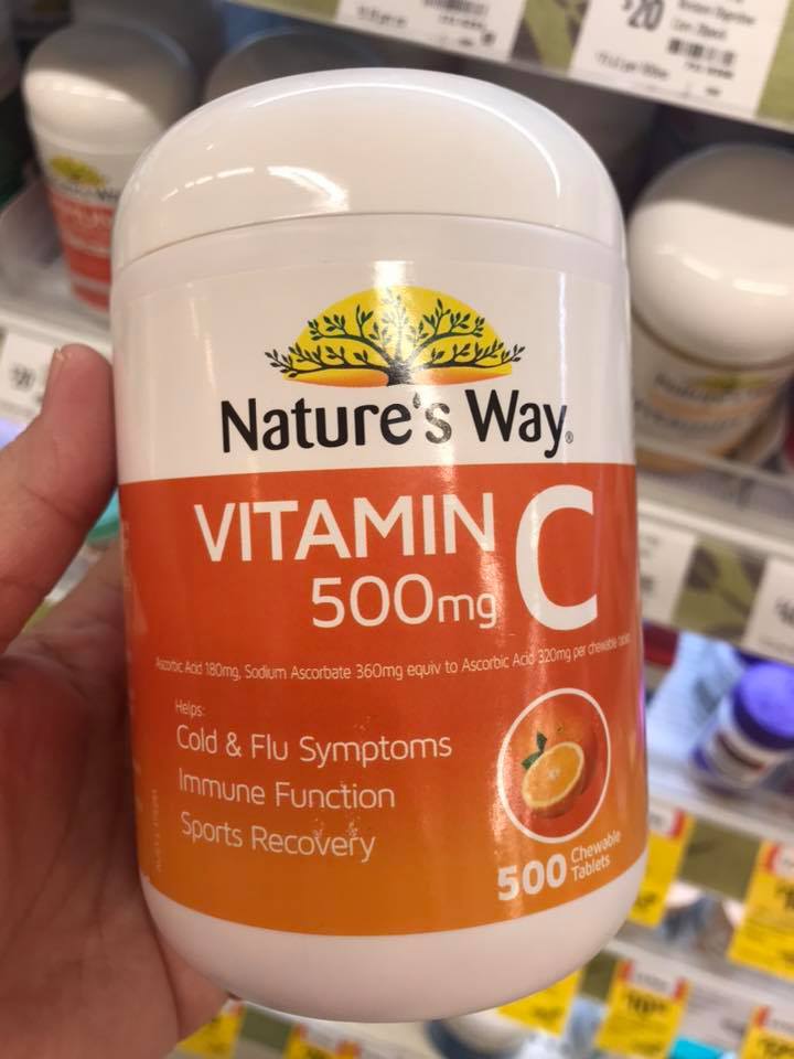 Vitamin C Natures Way 500mg 500 viên