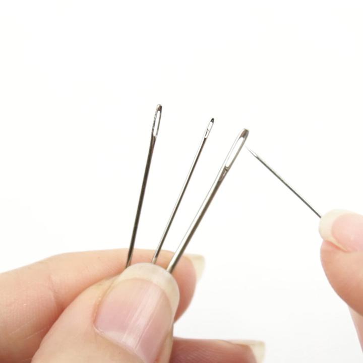 Vĩ 5 Cây Kim May Tay Kim Khâu quần áo Đồ xỏ kim lỗ to dễ xỏ dùng trong may vá làm đồ handmade phụ liệu may mặc