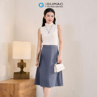 [MUA 2 GIẢM 70K] Chân Váy Chữ A Nữ GUMAC Chân Váy Công Sở Dáng Dài Có Túi Lưng Cao Chất Tuyết Mưa Thanh Lịch BVE00013