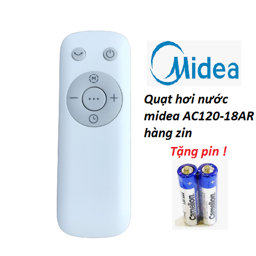 Điều khiển quạt hơi nước midea AC120-18ARRemote quạt midea AC120-18AR hàng zin theo máy Bảo hành 6 t