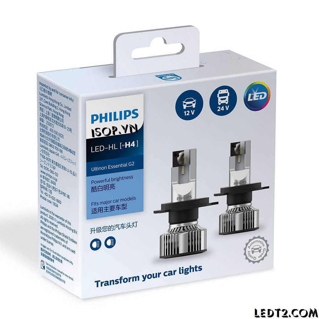 [LEDT2 ISOP] Đèn pha LED Philips Ultinon Essential Gen 2 Gen 3 Pro3021 [Bảo hành 1 năm]