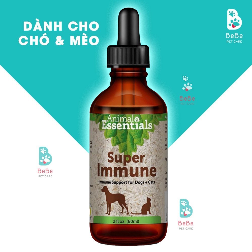 Animal Essential Super Immune Tăng Cường Miễn Dịch Tự Nhiên & Sức Đề Kháng Cho Thú Cưng Chó Mèo
