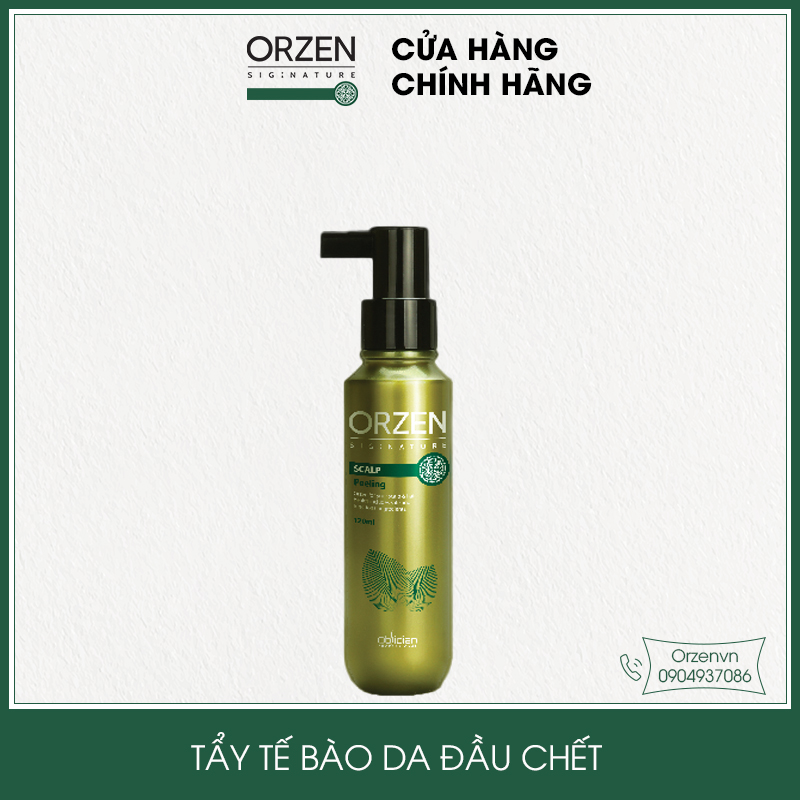 Tẩy Tế Bào Chết Da Đầu Orzen Trị Gàu Chống Rụng Kích Thích Mọc Tóc Hiệu Quả Scalp Peeling Hàn Quốc 120Ml