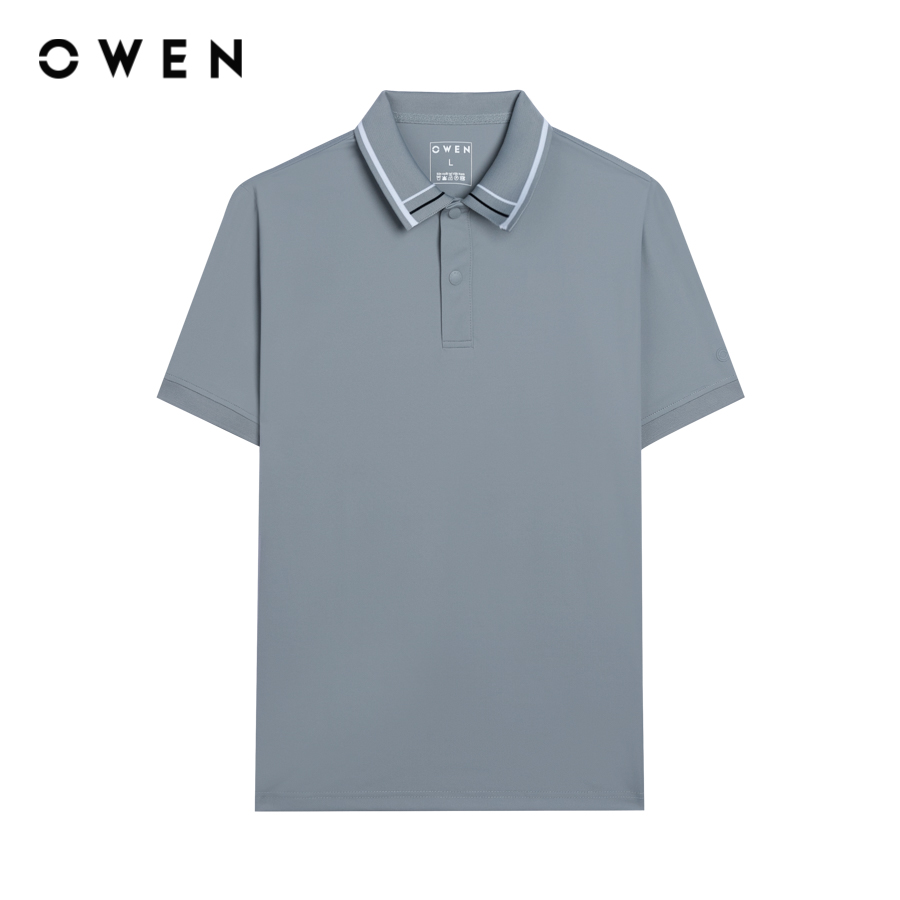 OWEN - Áo polo ngắn tay Body Fit APV243819 màu Xám chất liệu Nylon spandex
