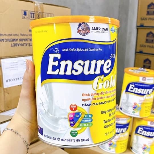 Sữa Ensure gold 900g mua sữa tặng khẩu trang