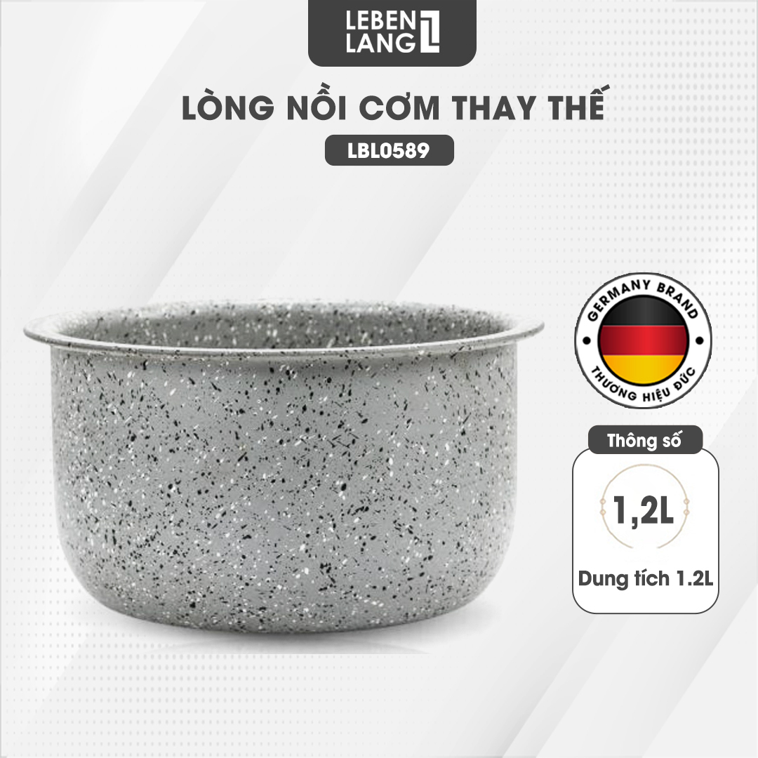 Lòng nồi cơm Lebenlang LBL0583 LBL0589 phụ kiện cho nồi cơm lòng nồi phủ chống dính - hàng chính hãn