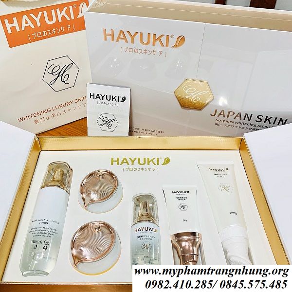 BỘ HAYUKI 6IN1 MỜ NÁM TÀN NHANG DƯỠNG TRẮNG DA NHẬT BẢN