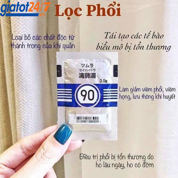 Lọc Phổi Tsumura Seihaito 42 Gói Nhật Bản