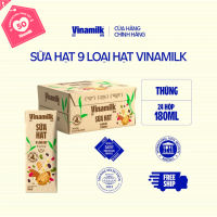 Combo 2 Thùng Sữa 9 loại hạt Vinamilk 180ml 24 hộp/thùng