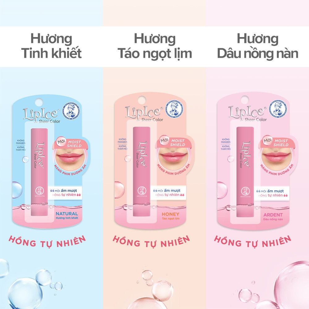 [Hcm]Son Dưỡng Có Màu Lipice Sheer Color Honey - Táo Ngọt Lịm (Hồng Tự Nhiên)