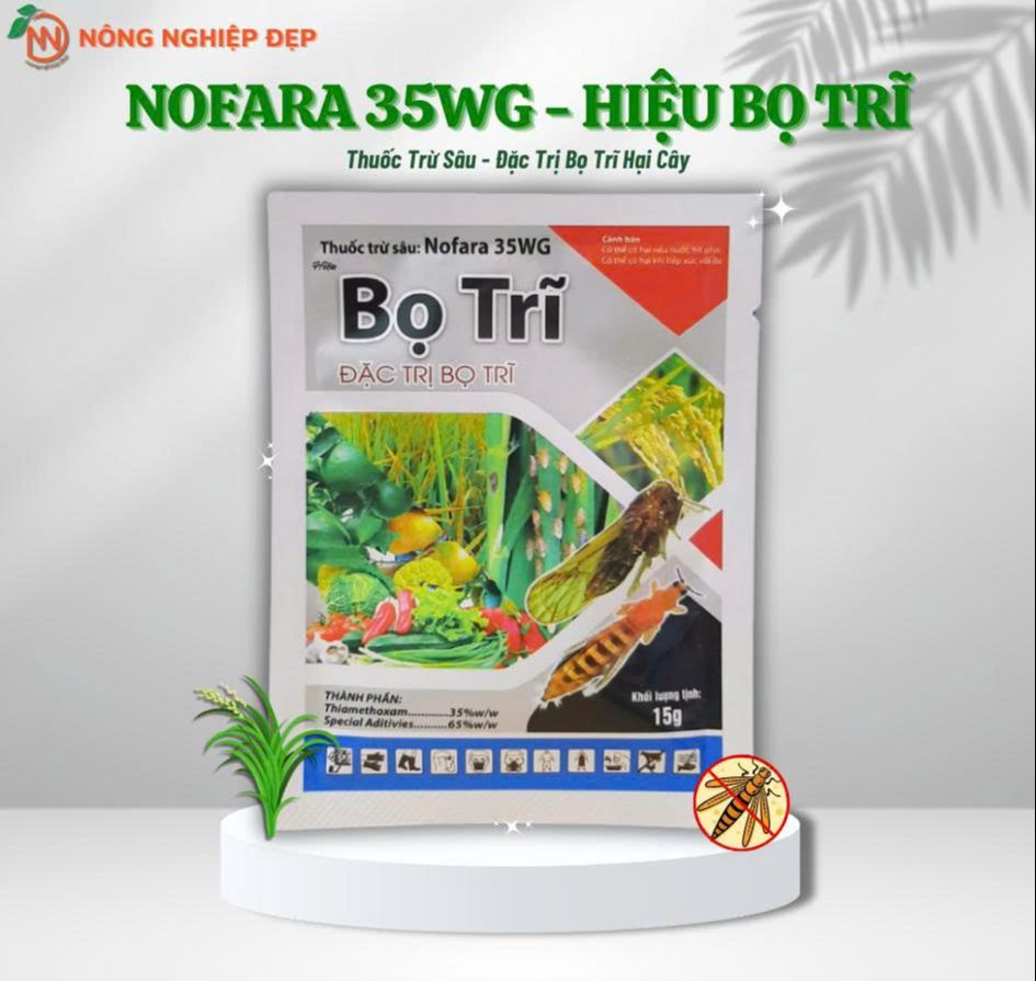 Thuốc trị bọ trĩ NOFARA 35WG – Thiamethoxam 35% – Gói 15g – Hiệu quả nhanh thấm sâu ít rửa trôi
