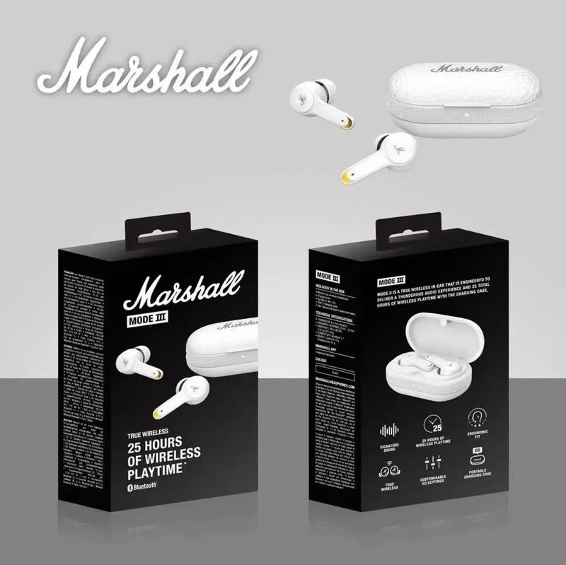 Tai nghe bluetooth MARSHALL MODE III Kiểu Dáng Hiện Đại Bass Căng BẢO HÀNH ĐỔI MỚI