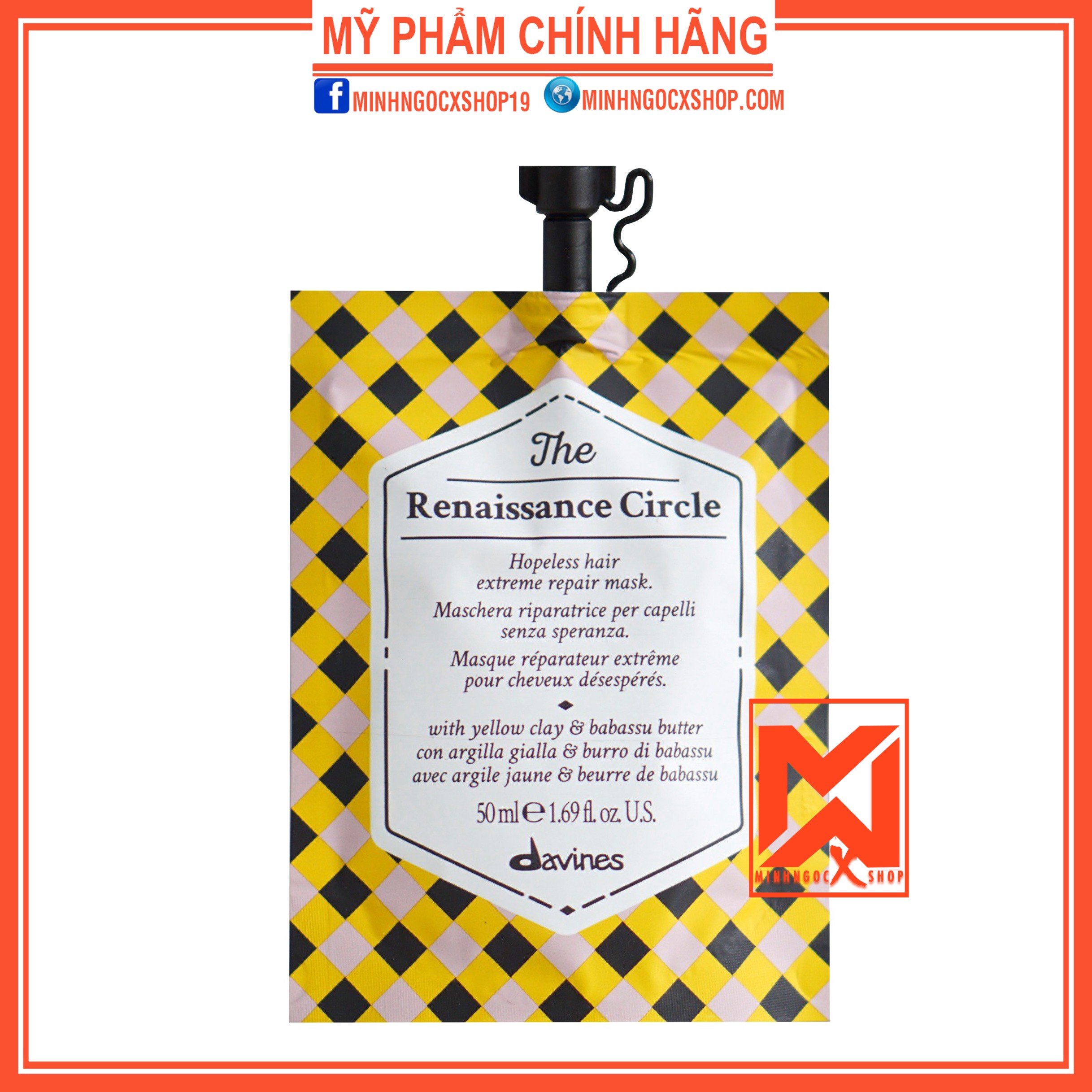 Mặt Nạ Tóc Siêu Phục Hồi Davines The Renaissance Circle 50Ml Chính Hãng