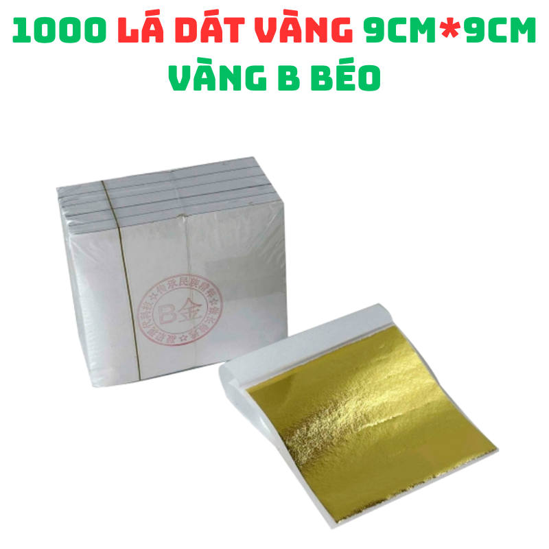 1000 Lá dát vàng 24K rẻ nhất trong các loại lá vàng